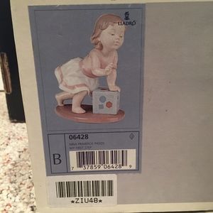 LLadro My First Step-Little Girl with Blocks NIB